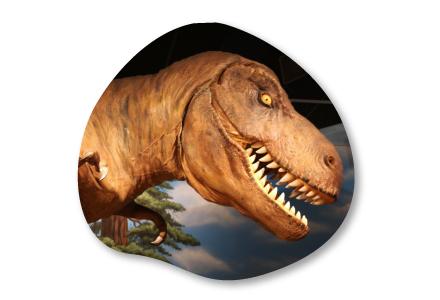 ティランノサウルスの復元模型