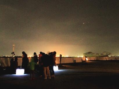 天文観望会の様子