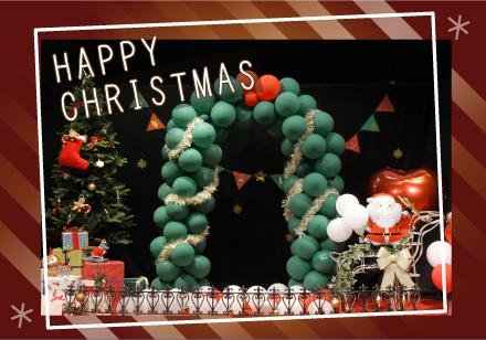 クリスマスフォトブースの写真