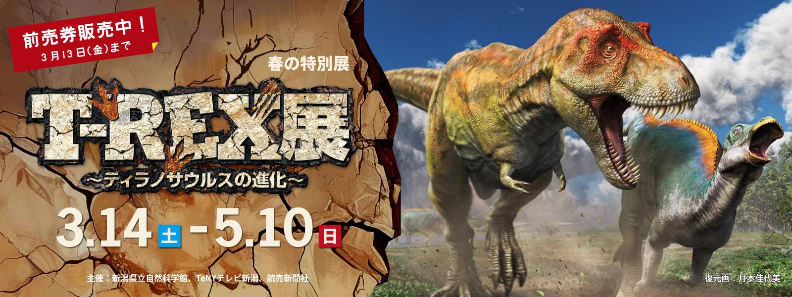 2026春の特別展「T-REX展」スライド画像