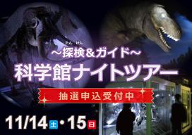 科学館ナイトツアーのバナー画像